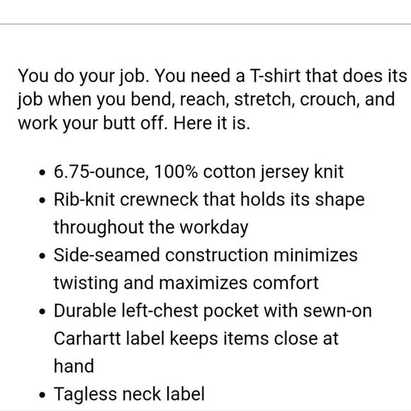 Carhartt Force Relaxed Fit Midweight S/S Pocket T-Shirt - Picture 2 of 5